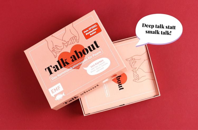 Produktbild: Kartenspiel: Talk about &ndash; Das Kommunikationsspiel f&uuml;r Paare