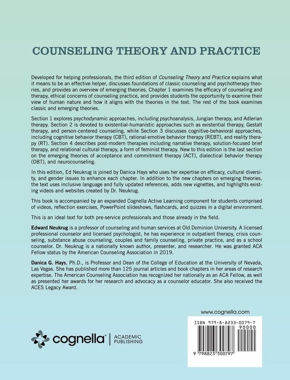 Produktbild: Counseling Theory and Practice