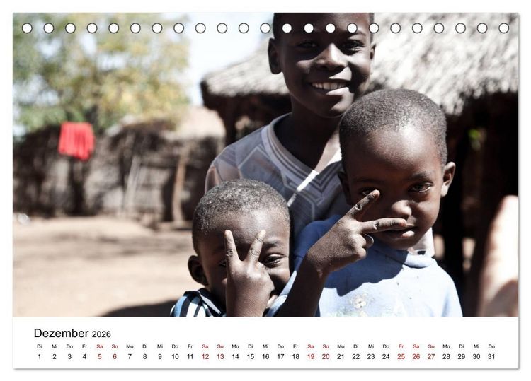 Produktbild: Sambia und der Sambesi (Tischkalender 2026 DIN A5 quer), CALVENDO Monatskalender