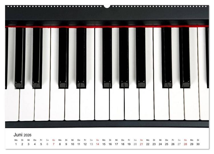 Produktbild: Musik ist mein Leben (hochwertiger Premium Wandkalender 2026 DIN A2 quer), Kunstdruck in Hochglanz