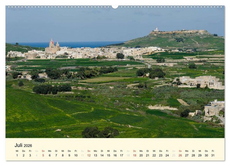 Produktbild: Malta und Gozo, Perlen im Mittelmeer (Wandkalender 2026 DIN A2 quer), CALVENDO Monatskalender