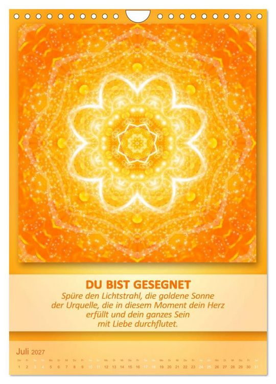 Produktbild: Light Energy Mandalas - Kalender - Vol. 2 (Wandkalender 2027 DIN A4 hoch), CALVENDO Monatskalender