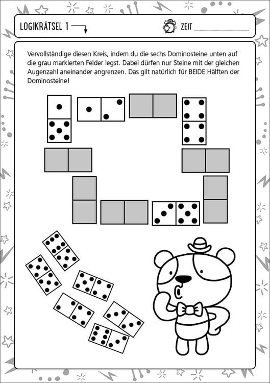 Produktbild: Der gro&szlig;e Logiktest f&uuml;r Kinder - R&auml;tseln, bis dein Kopf qualmt!