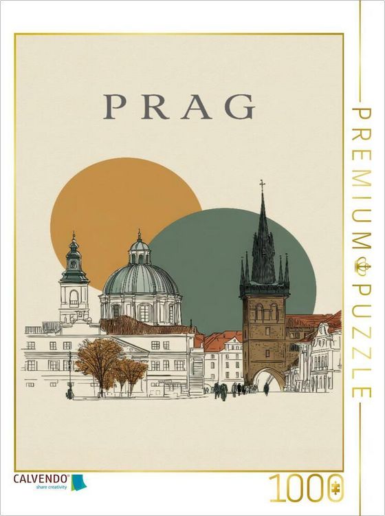 Produktbild: CALVENDO Puzzle Prag | 1000 Teile Lege-Gr&ouml;&szlig;e 64x48cm Foto-Puzzle f&uuml;r gl&uuml;ckliche Stunden