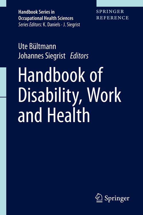 Produktbild: Handbook of Disability, Work and Health