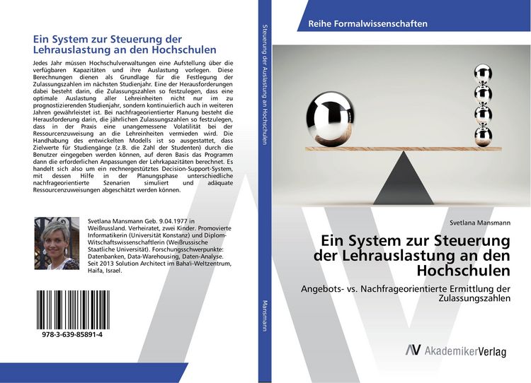 Produktbild: Ein System zur Steuerung der Lehrauslastung an den Hochschulen