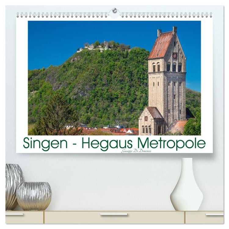 Produktbild: Singen - Hegaus Metropole (hochwertiger Premium Wandkalender 2026 DIN A2 quer), Kunstdruck in Hochglanz