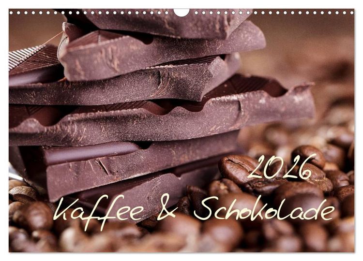 Produktbild: Kaffee & Schokolade (Wandkalender 2026 DIN A3 quer), CALVENDO Monatskalender