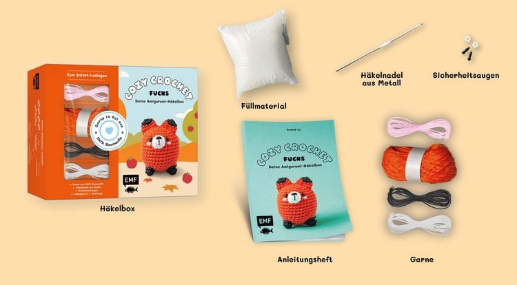 Produktbild: Cozy Crochet &ndash; Deine Amigurumi-H&auml;kelbox: Fuchs