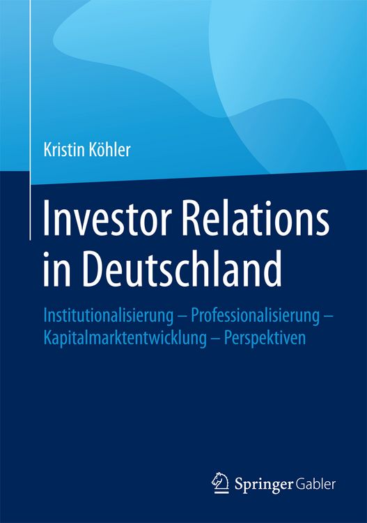 Produktbild: Investor Relations in Deutschland