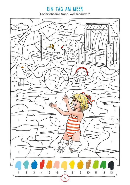 Produktbild: Conni Gelbe Reihe (Besch&auml;ftigungsbuch): Malen mit Zahlen