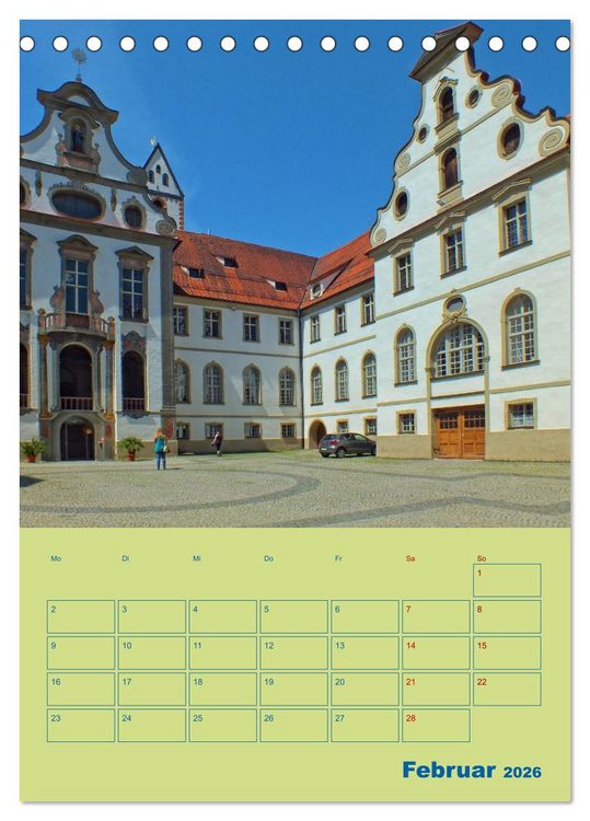 Produktbild: F&uuml;ssen - Ein Allg&auml;uer Terminplaner (Tischkalender 2026 DIN A5 hoch), CALVENDO Monatskalender