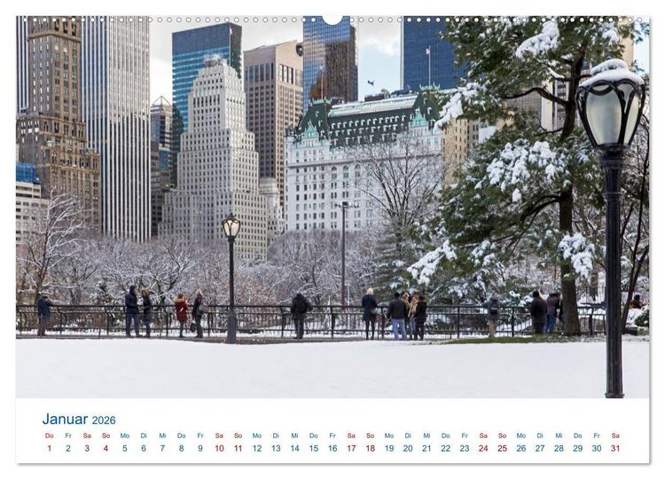 Produktbild: Die New Yorker City (Wandkalender 2026 DIN A2 quer), CALVENDO Monatskalender