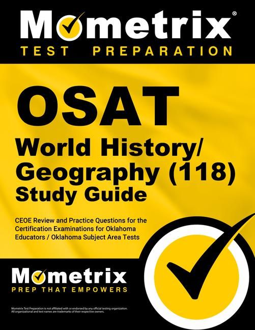 Produktbild: OSAT World History/Geography (118) Secrets Study Guide