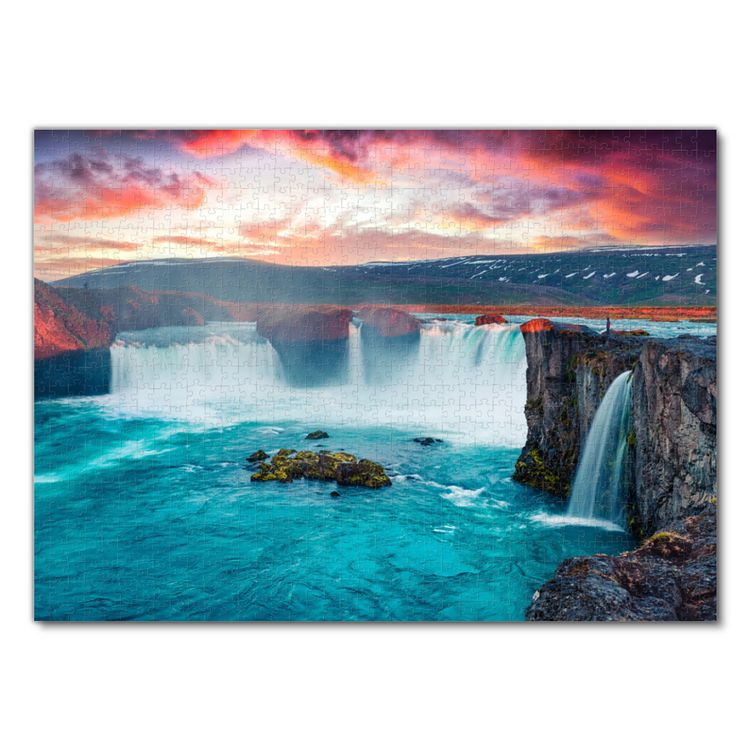 Produktbild: Lais Puzzle Godafoss Wasserfall 1000 Teile