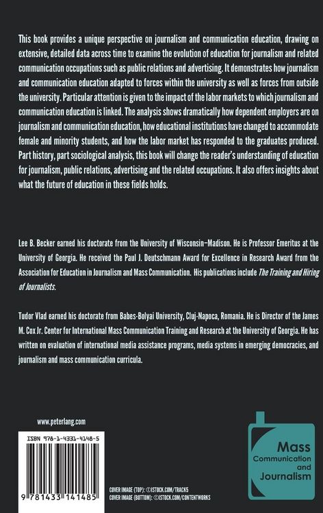 Produktbild: The Changing Education for Journalism and the Communication Occupations