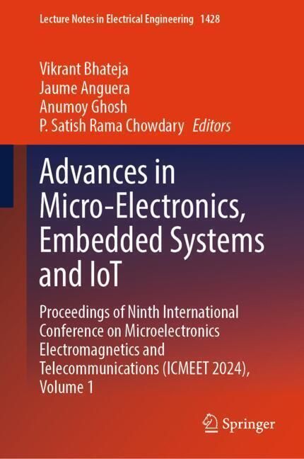 Produktbild: Advances in Micro-Electronics, Embedded Systems and IoT