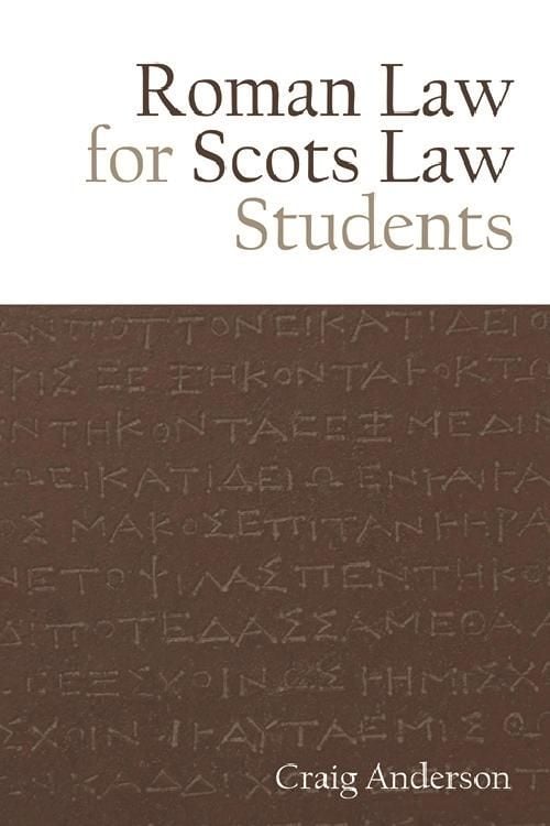 Produktbild: Roman Law for Scots Law Students