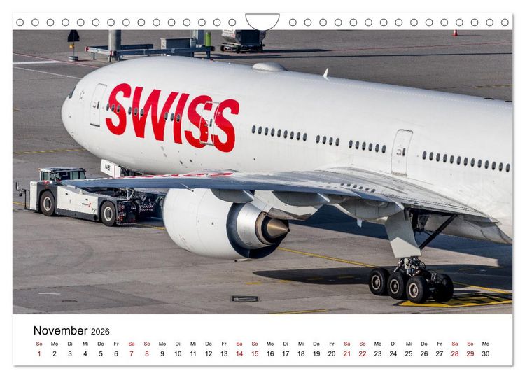 Produktbild: Fliegertr&auml;ume: 12 Monate, 12 Flugzeuge (Wandkalender 2026 DIN A4 quer), CALVENDO Monatskalender