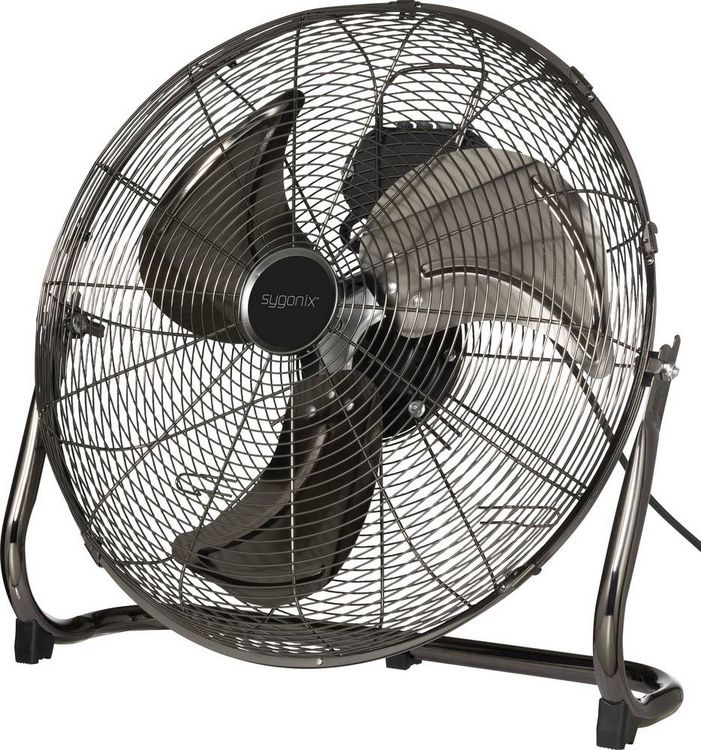 Produktbild: Sygonix Bodenventilator 120W (&Oslash; x H) 540mm x 540mm Schwarz