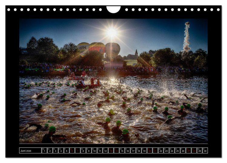 Produktbild: TRIATHLON Impressionen (Wandkalender 2026 DIN A4 quer), CALVENDO Monatskalender