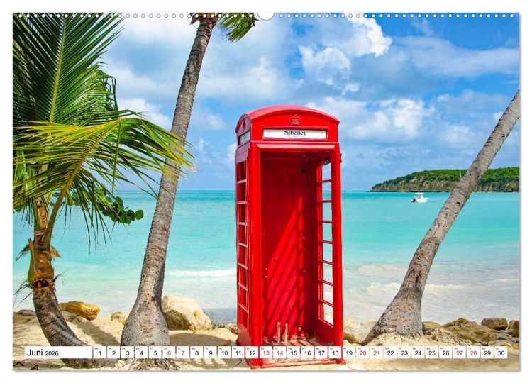 Produktbild: Karibische Momente - Eine Reise ins tropische Paradies (Wandkalender 2026 DIN A2 quer), CALVENDO Monatskalender