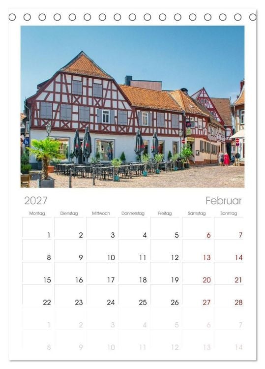 Produktbild: Tischplaner 2027 - Seligenstadt - Die Stadt mit Geschichte und Flair (A5 Tischkalender zum Aufstellen) CALVENDO