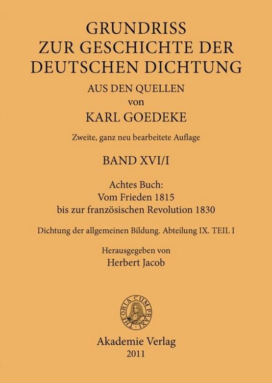 Produktbild: Achtes Buch: Vom Frieden 1815 bis zur franz&ouml;sischen Revolution 1830