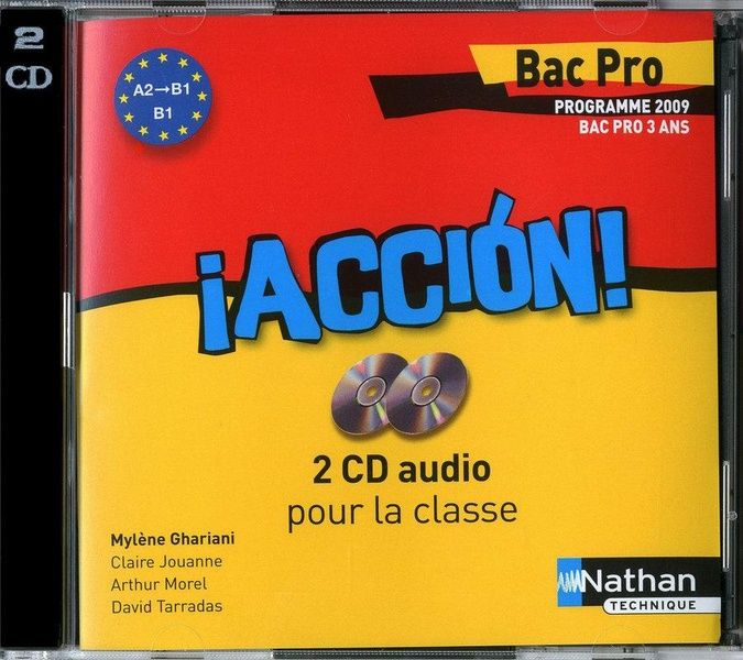 Produktbild: Accion Espagnol; Bac Pro 3 Ans; Niveau A2 B1; 2 Cd Audio Collectifs