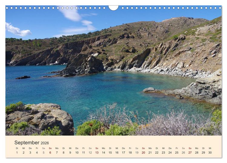 Produktbild: Cote Vermeille - Wo die Pyren&auml;en das Meer k&uuml;ssen (Wandkalender 2026 DIN A3 quer), CALVENDO Monatskalender