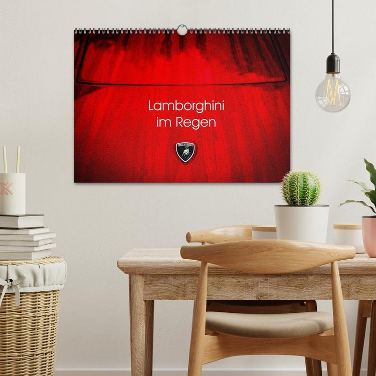 Produktbild: Lamborghini im Regen (Wandkalender 2026 DIN A3 quer), CALVENDO Monatskalender