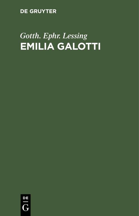 Produktbild: Emilia Galotti
