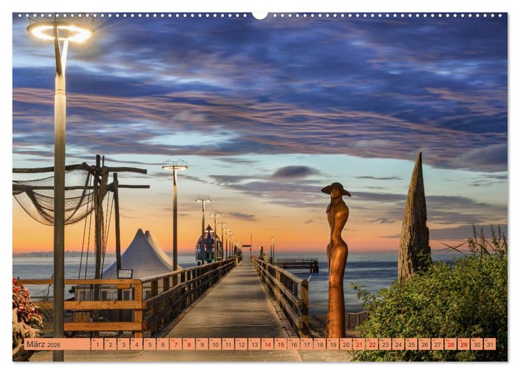 Produktbild: Zingst - die Ostsee von ihrer sch&ouml;nsten Seite (Wandkalender 2026 DIN A2 quer), CALVENDO Monatskalender
