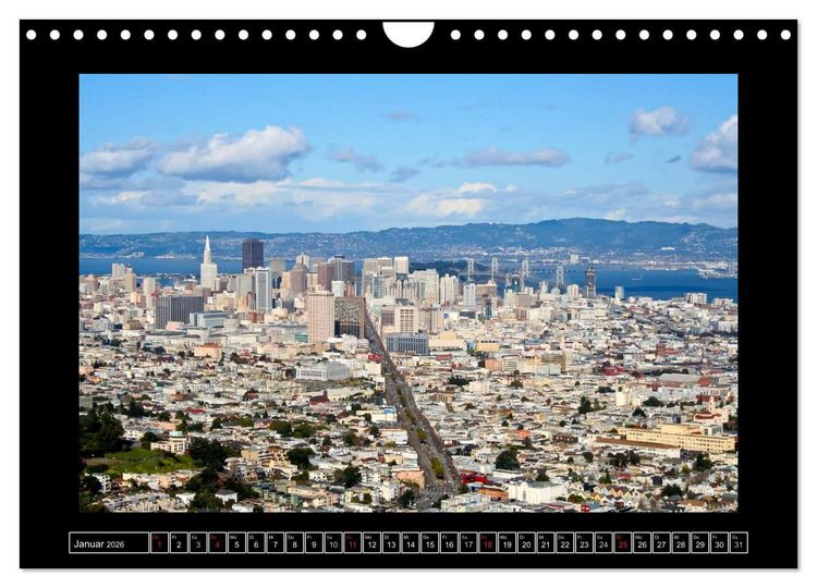 Produktbild: Wunderbares San Francisco (Wandkalender 2026 DIN A4 quer), CALVENDO Monatskalender