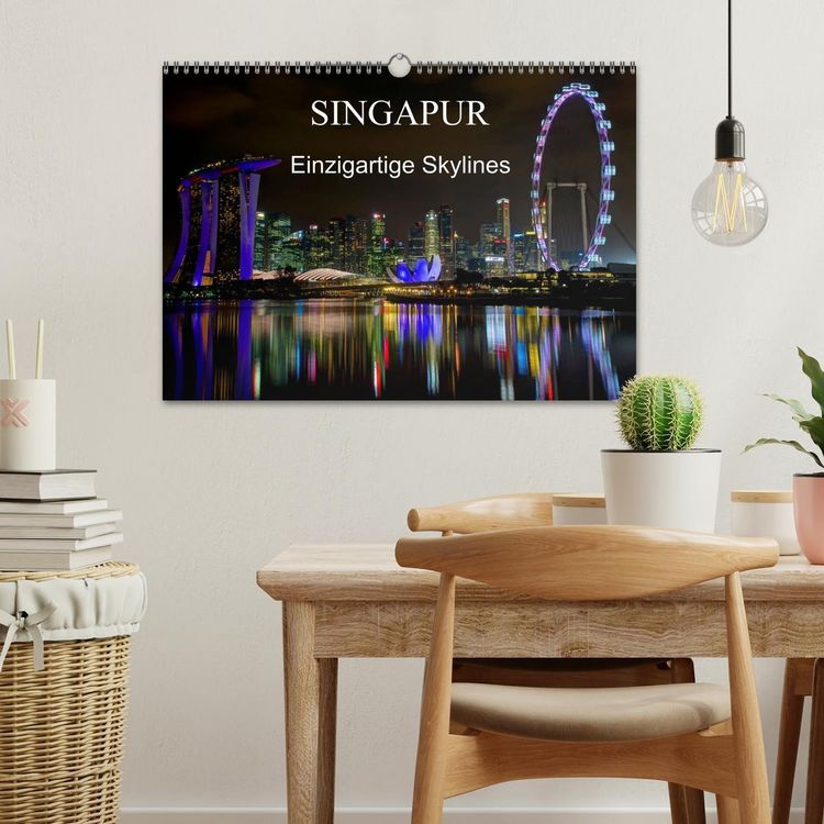 Produktbild: Singapur - Einzigartige Skylines (Wandkalender 2026 DIN A3 quer), CALVENDO Monatskalender
