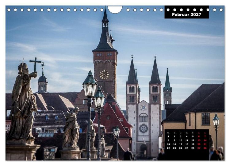 Produktbild: W&uuml;rzburg - Die Perle Unterfrankens (Wandkalender 2027 DIN A4 quer), CALVENDO Monatskalender