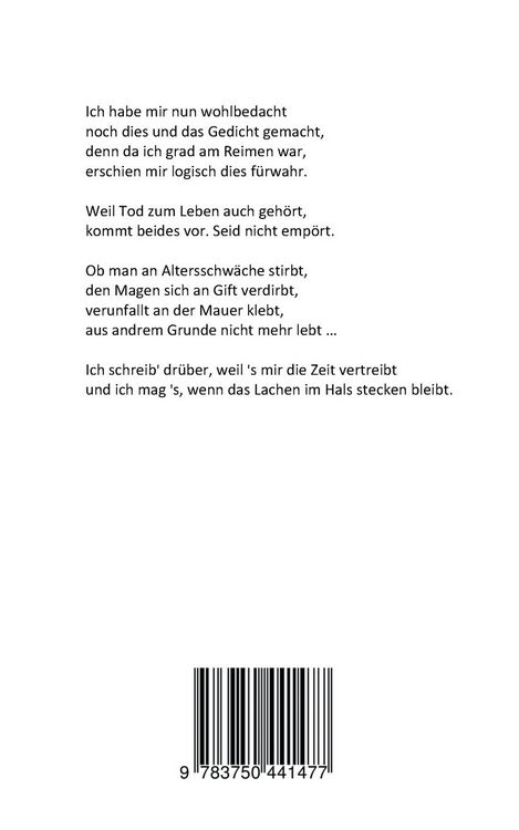 Produktbild: Wohlbedacht noch einen Reim gemacht