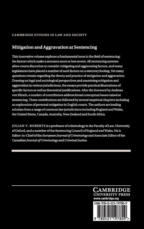 Produktbild: Mitigation and Aggravation at Sentencing