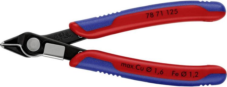 Produktbild: Knipex Super-Knips 78 71 125 Elektronik- u. Feinmechanik Printzange ohne Facette 125mm