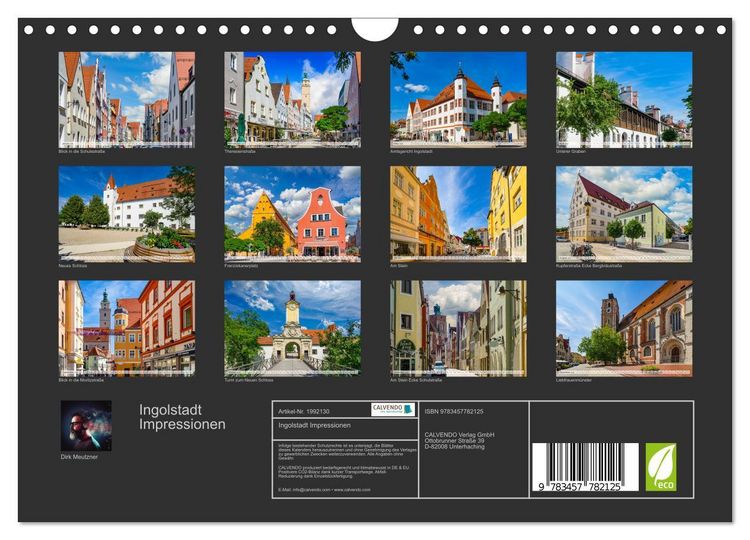 Produktbild: Ingolstadt Impressionen (Wandkalender 2026 DIN A4 quer), CALVENDO Monatskalender