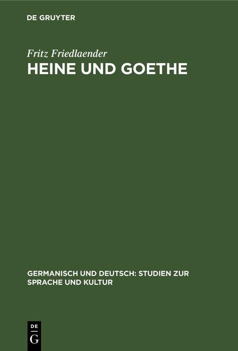 Produktbild: Heine und Goethe