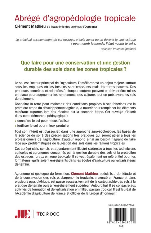 Produktbild: Abr&eacute;g&eacute; d'agrop&eacute;dologie tropicale