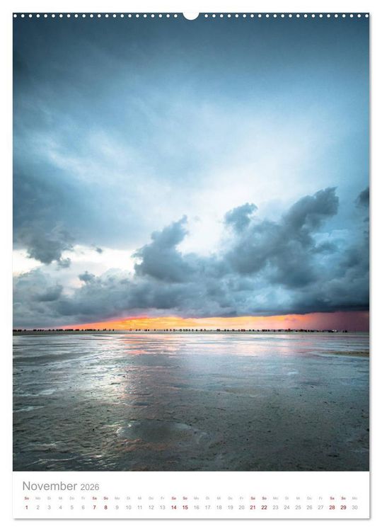 Produktbild: Amrum - Das Gesicht der Nordsee (Wandkalender 2026 DIN A2 hoch), CALVENDO Monatskalender