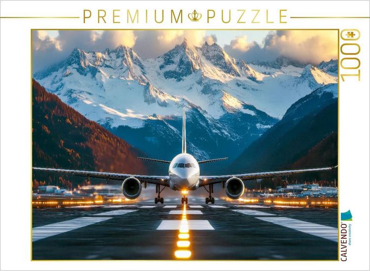 Produktbild: CALVENDO Puzzle Flugzeug | 1000 Teile Lege-Gr&ouml;&szlig;e 64x48cm Foto-Puzzle f&uuml;r gl&uuml;ckliche Stunden