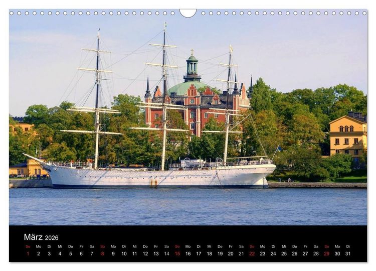 Produktbild: Sommer in Stockholm 2026 (Wandkalender 2026 DIN A3 quer), CALVENDO Monatskalender