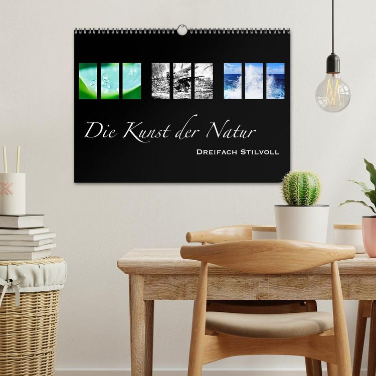 Produktbild: Die Kunst der Natur - Dreifach Stilvoll (Wandkalender 2026 DIN A3 quer), CALVENDO Monatskalender