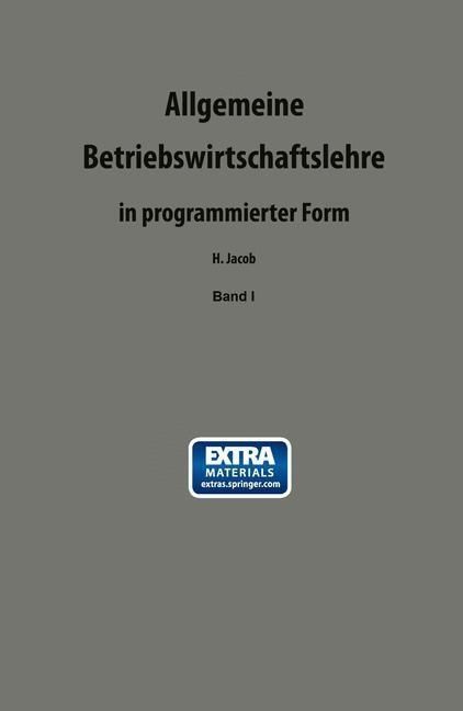 Produktbild: Allgemeine Betriebswirtschaftslehre in programmierter Form