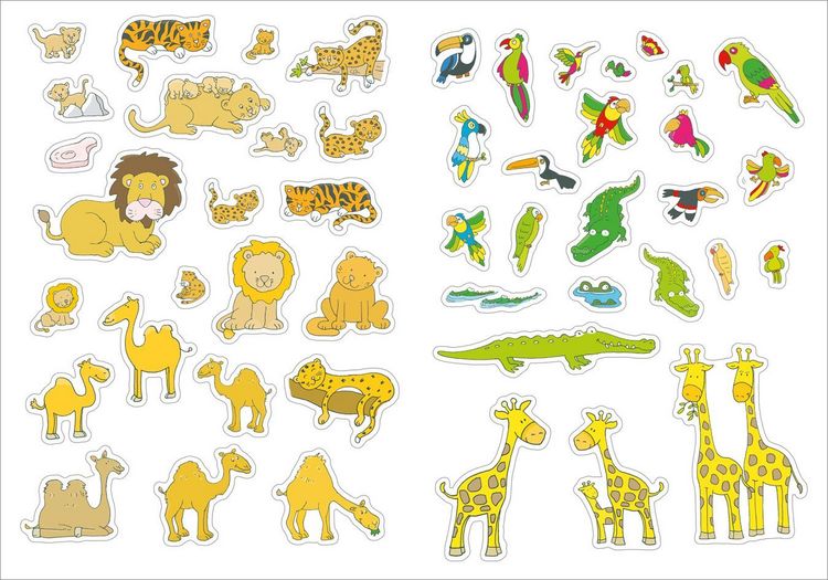 Produktbild: Gro&szlig;es Sticker-Buch. Zoo
