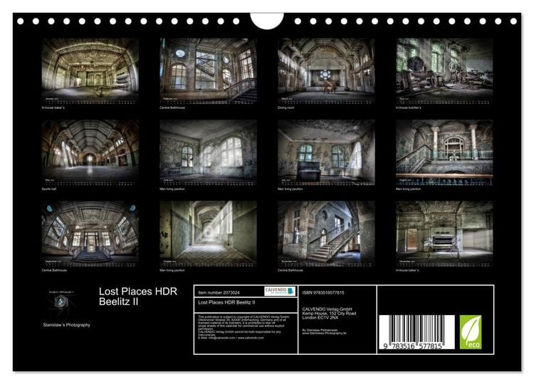 Produktbild: Lost Places HDR Beelitz II (Wall Calendar 2026 DIN A4 landscape), CALVENDO 12 Month Wall Calendar
