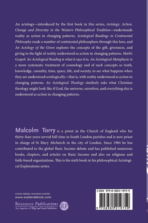 Produktbild: An Actological Theology